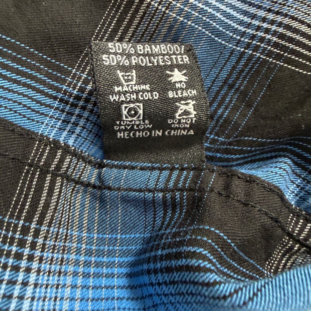 Dixxon Flannel Co Auto Angio Plaid Shirt Mens 2XL Short Sleeve Bamboo Blend - Picture 7 of 11